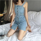 Single-breasted Small High Waist Sexy Braces Skirt